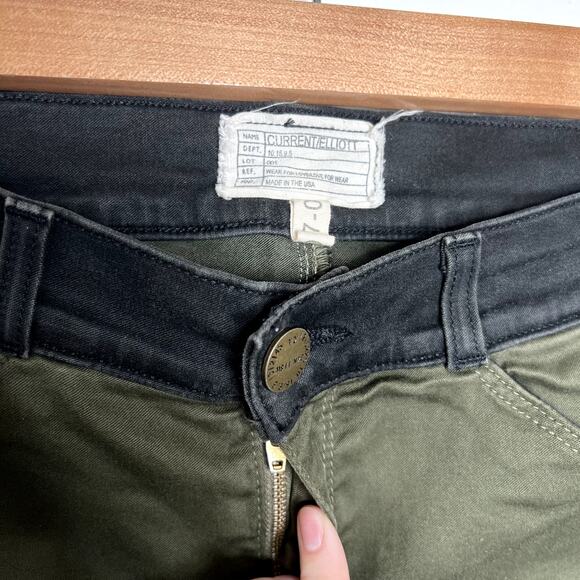 Current/Elliott The Rider Legging in Dark Army LAST CALL - Picture 2 of 6